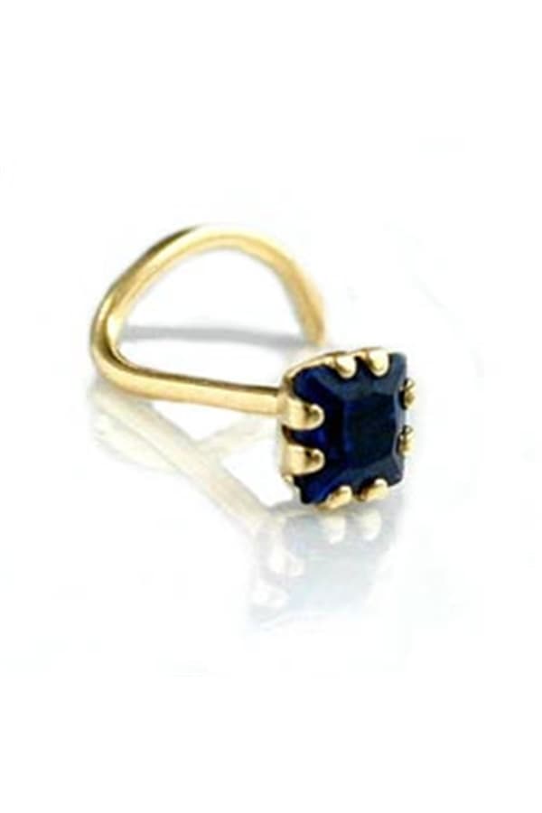 Nose Screw Zirconia-Sapphire 18kt Gold - GL430730