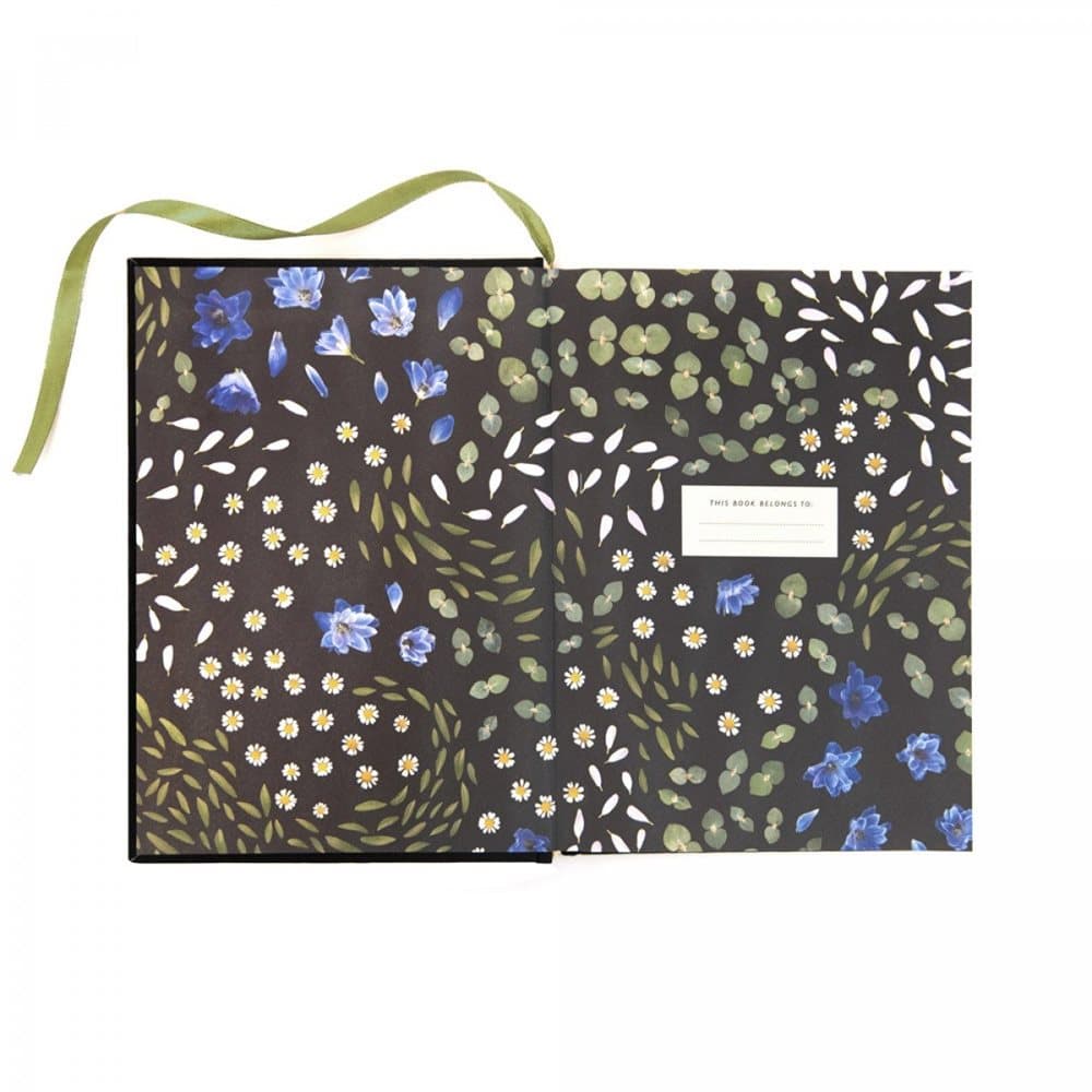Ohh Deer Floral Primordia A5 Cloth Bound Notebook