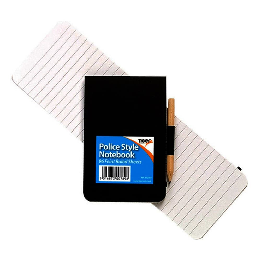 Tiger Stationery Polisstil anteckningsbok