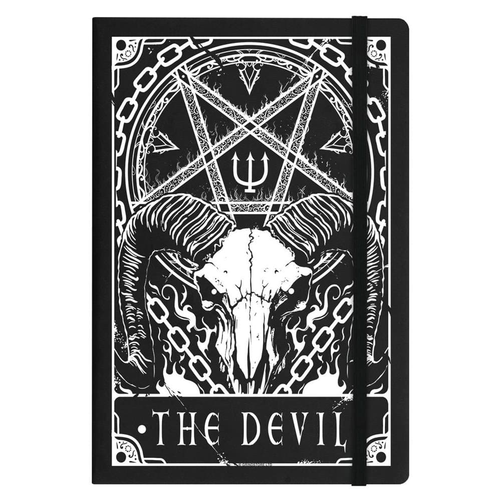 Deadly Tarot Devil A5 Hard Cover Notebook