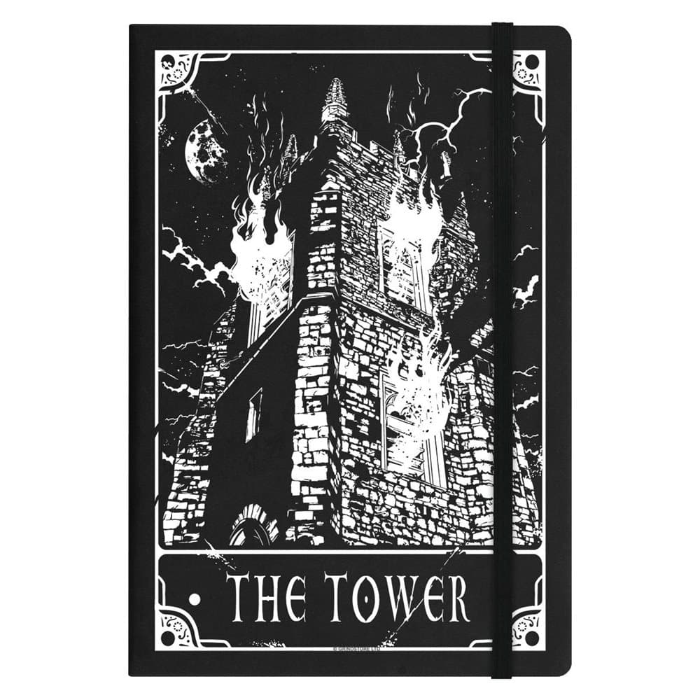 Deadly Tarot The Tower A5 Hard Cover Notebook