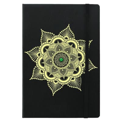 Grindstore Emerald Mandala A5 Hard Cover Notebook