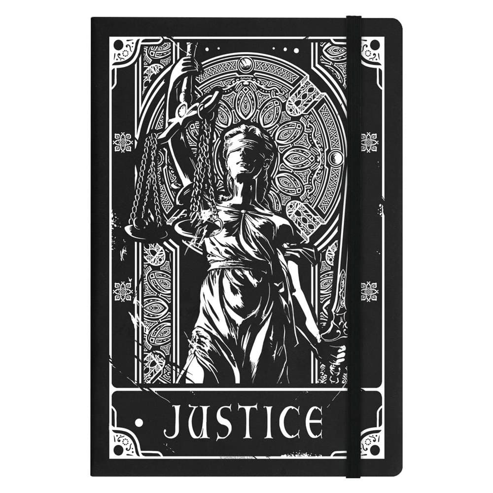 Deadly Tarot Justice A5 Hard Cover Notebook