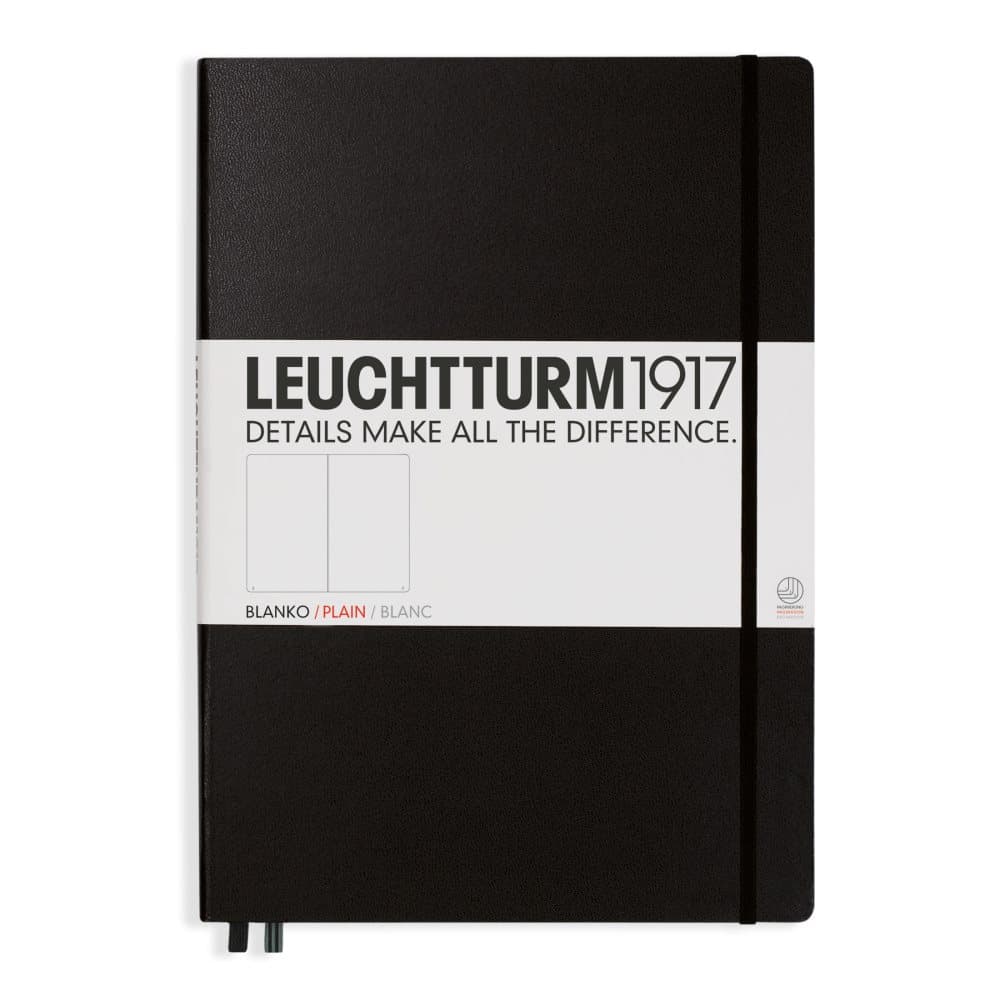 Anteckningsbok A4+ Hard Black 233 p. Plain Leuchtturm1917