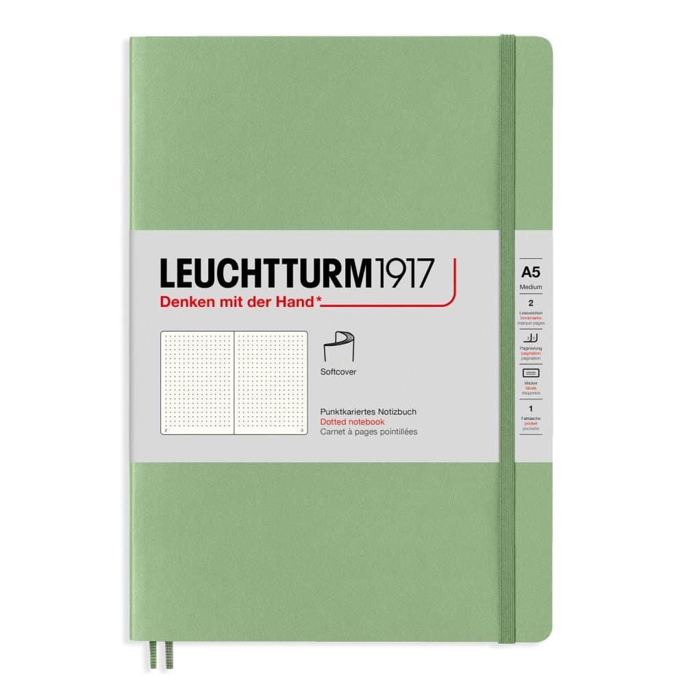 Leuchtturm1917 A5 Soft sage 121 p. dotted