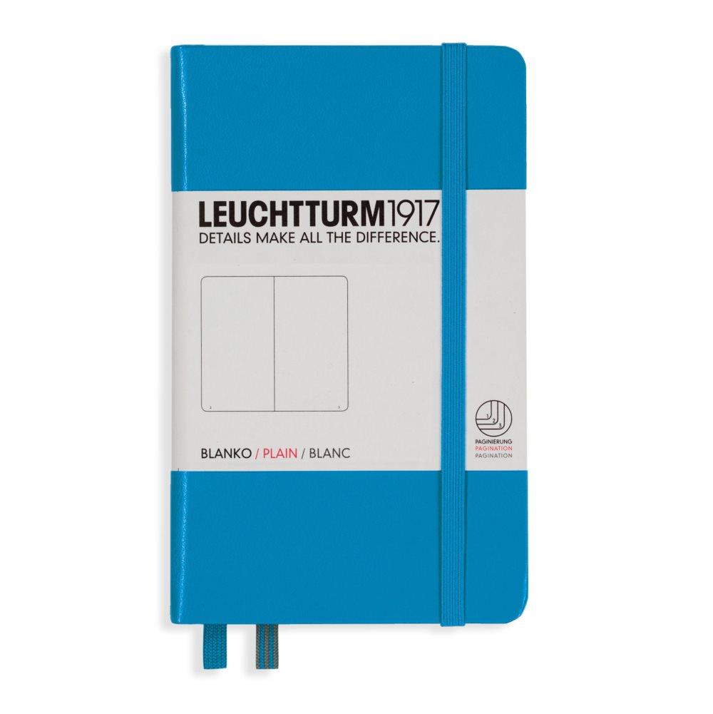 Anteckningsbok Leuchtturm1917 A6 Hard azure 185 p. plain