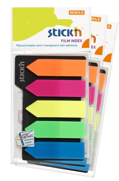 Indexflikar Neon 3-pack Stick'n