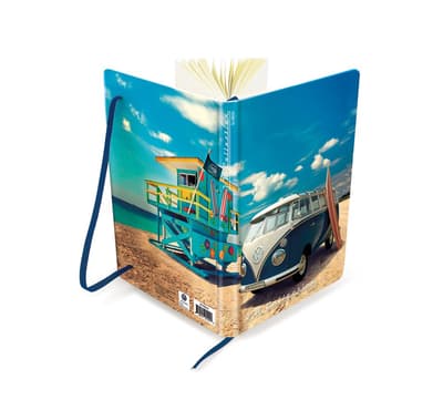 BRISA VW Collection - Volkswagen Bus T1 Kleinbus Transporter Paperi Muistikirja (DIN A5/VW Bus/Beach Life)