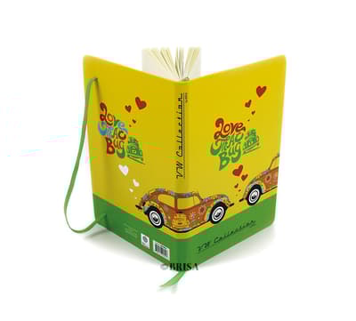 BRISA VW Collection - Volkswagen Beetle Bug Bitl Paperi Muistikirja (DIN A5/VW Beetle/Flover)