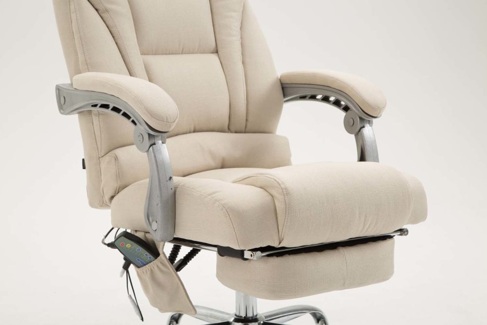 CLP Kontorstol Pacific Stof med Massagefunktion, cream CLP Kontorstol Pacific Stof med Massagefunktion, cream
