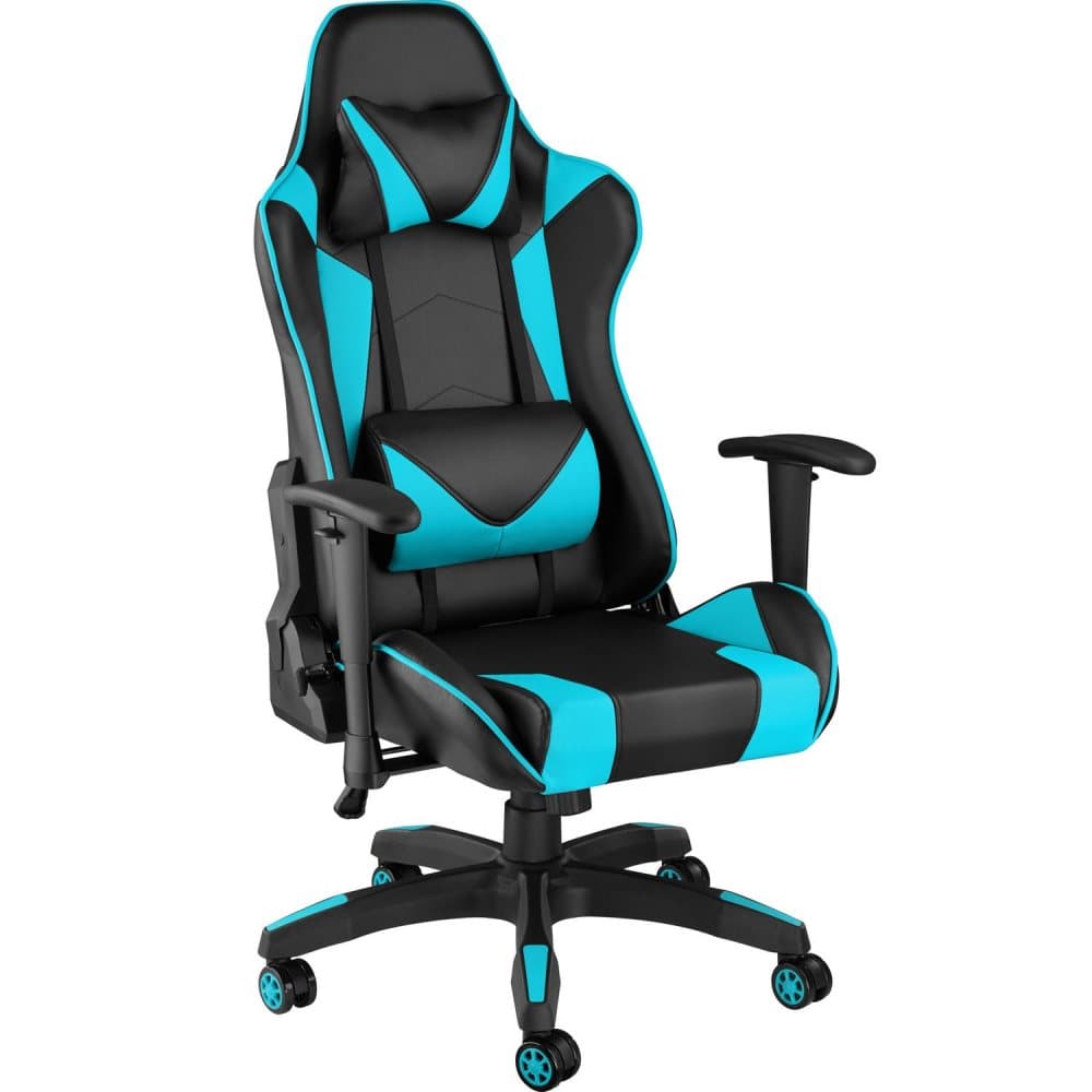 Premium gamingstol Twink - svart/azurblå