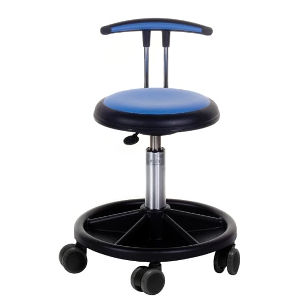 Arbejdsstol génito new ufo 425, lav t-ryg, medium, blå