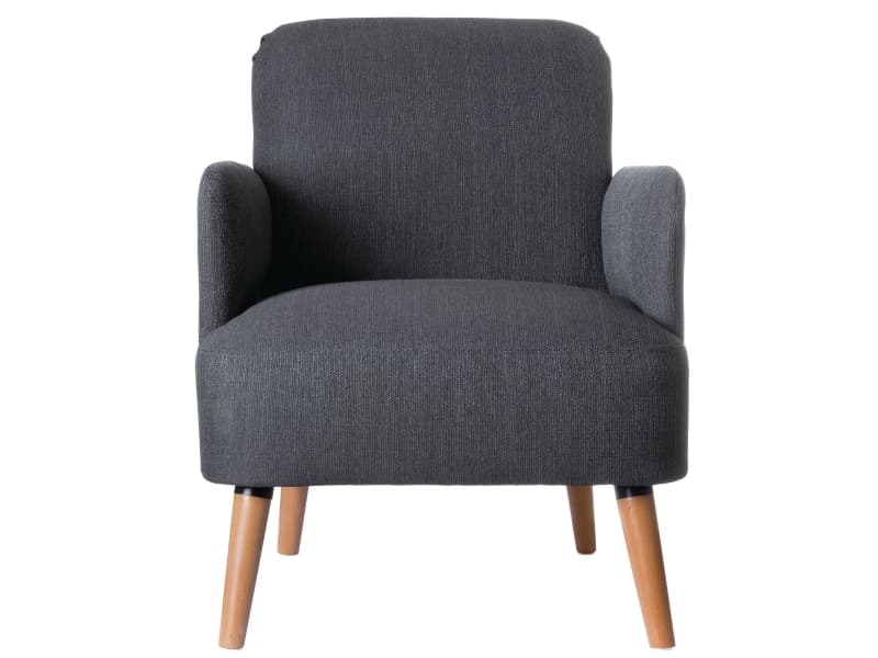 1 ARMCHAIR BROOKS BEECH LEGS CHARCOAL GR
