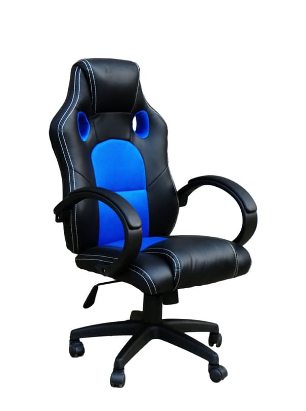 Macao gamerstol, sort/blå