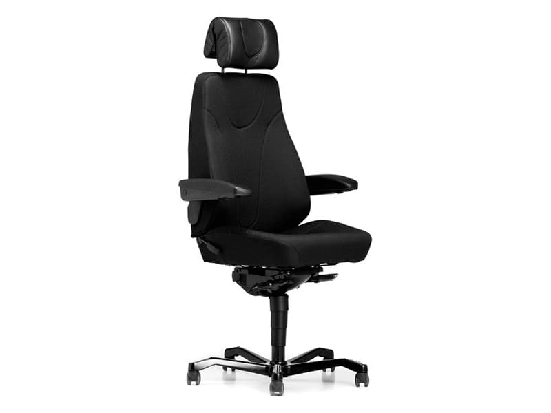 Industristol Director 24/7 Standard sort med armlæn