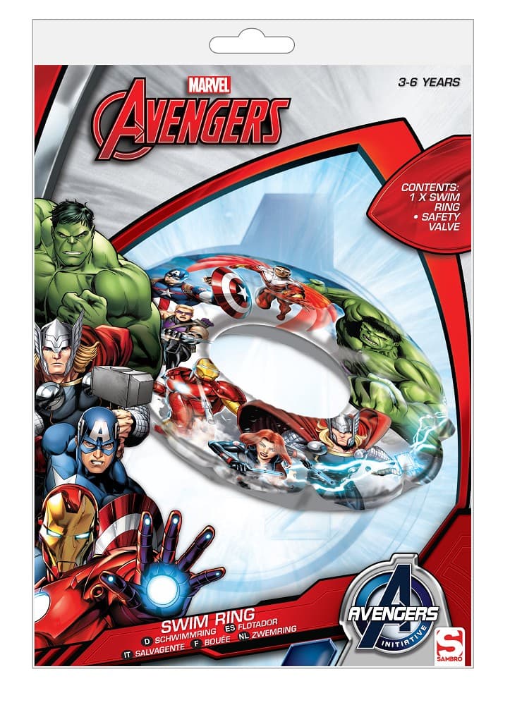 Marvel Avengers Swimming Swim Ring Inflatable 3-6 Years