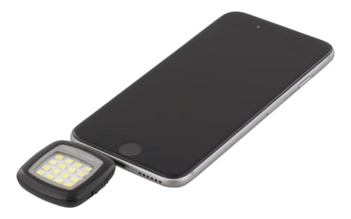 STREETZ Selfie LED Flash For Smartphones, 3.5mm Plug, Black