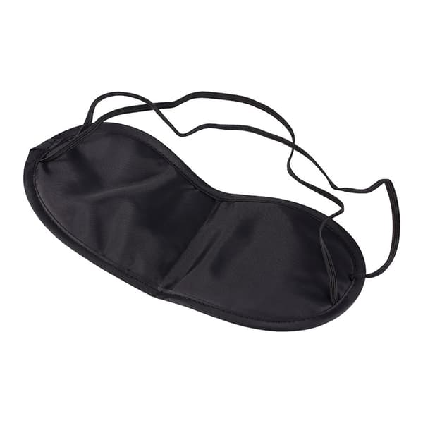 Sovmask, Ögonmask, Ögonbindel, Sova, Relax, SVART 2-PACK