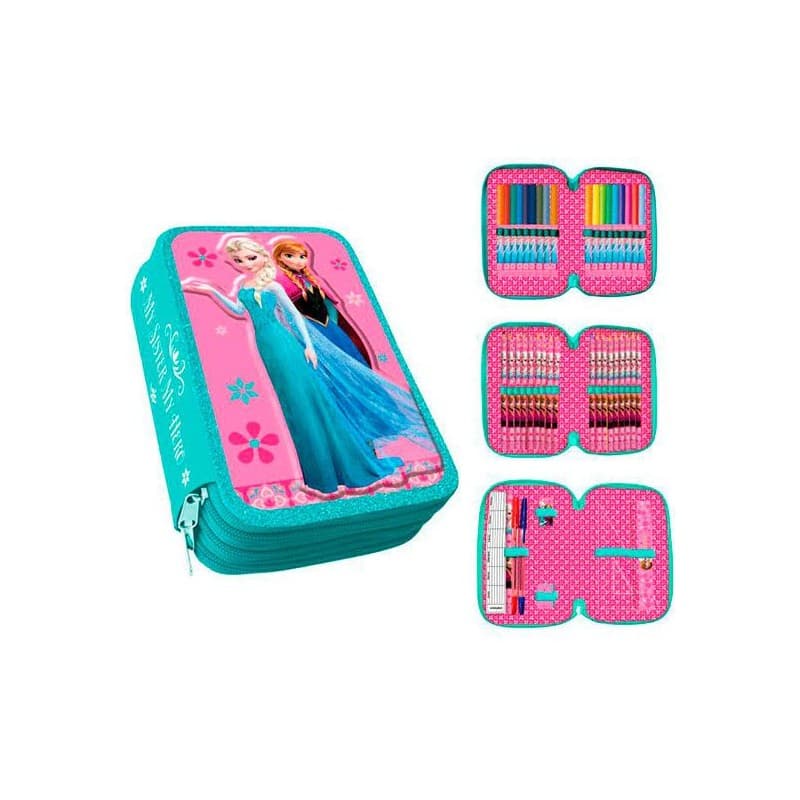 Frozen Frost 43-delt 3D Pen-kasse Triple Schooled Pennset Turkis / Pink