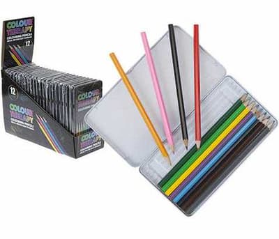 12-pack farveterapier, maling, tegning, slap af