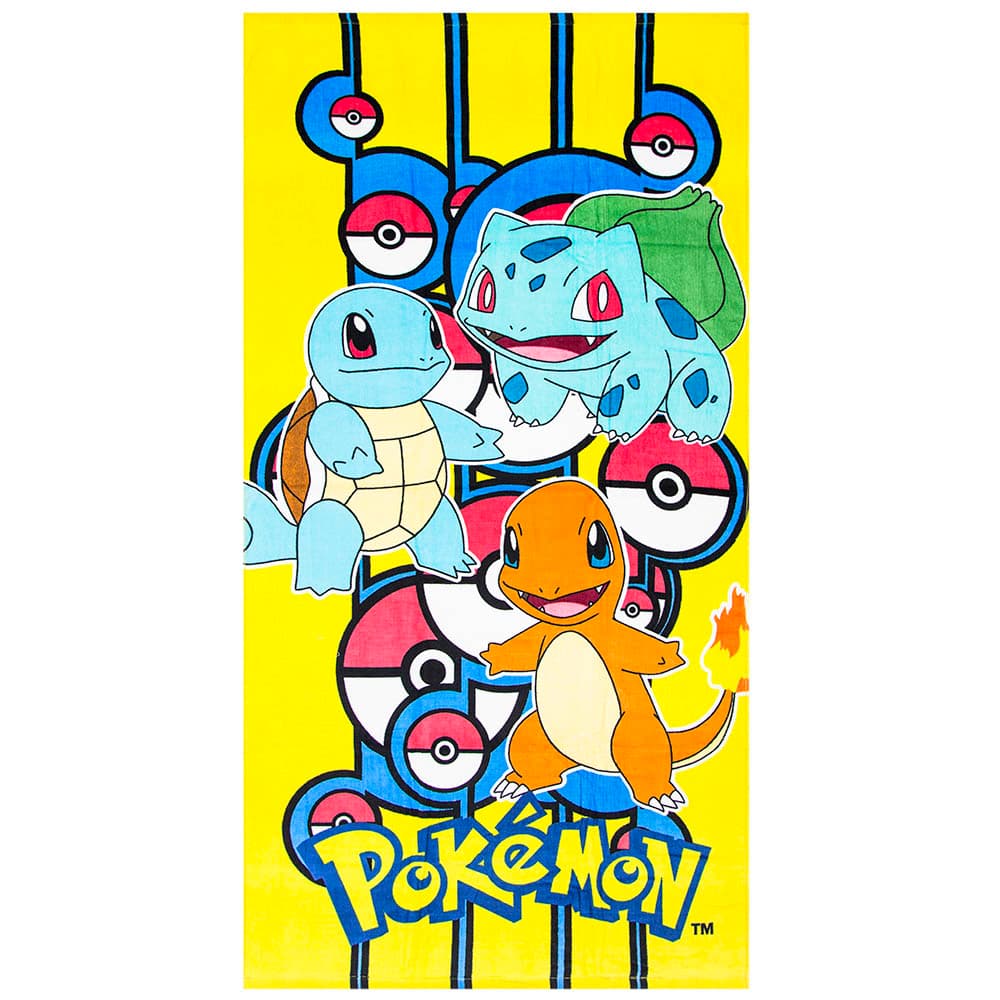Pokemon Go Handduk Badlakan 140*70cm Yellow