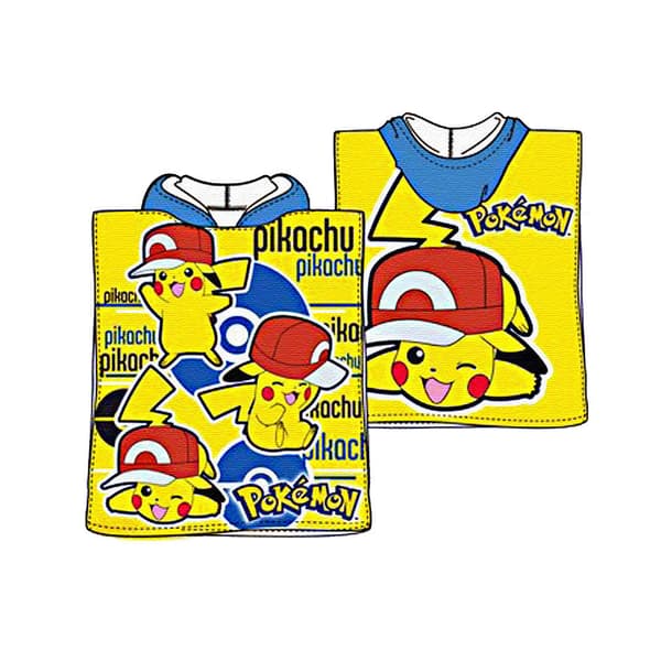 Pokemon Go Kids dobbeltsidig hettehåndkle Poncho 100*50 cm