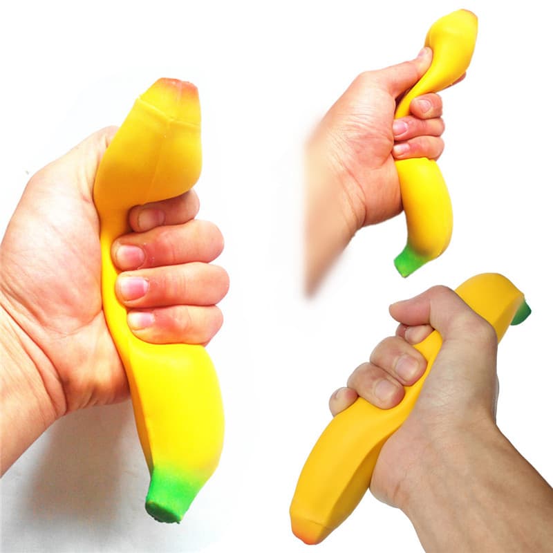 SQUEEZE OG STRETCHABLE STRESS BANANA! PRANK MORO