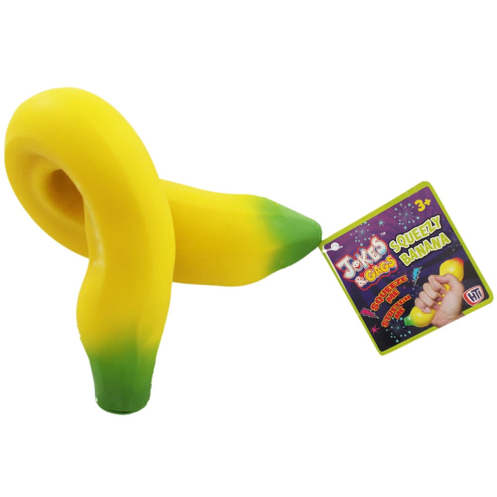 SQUEEZE OG STRETCHABLE STRESS BANANA! PRANK MORO