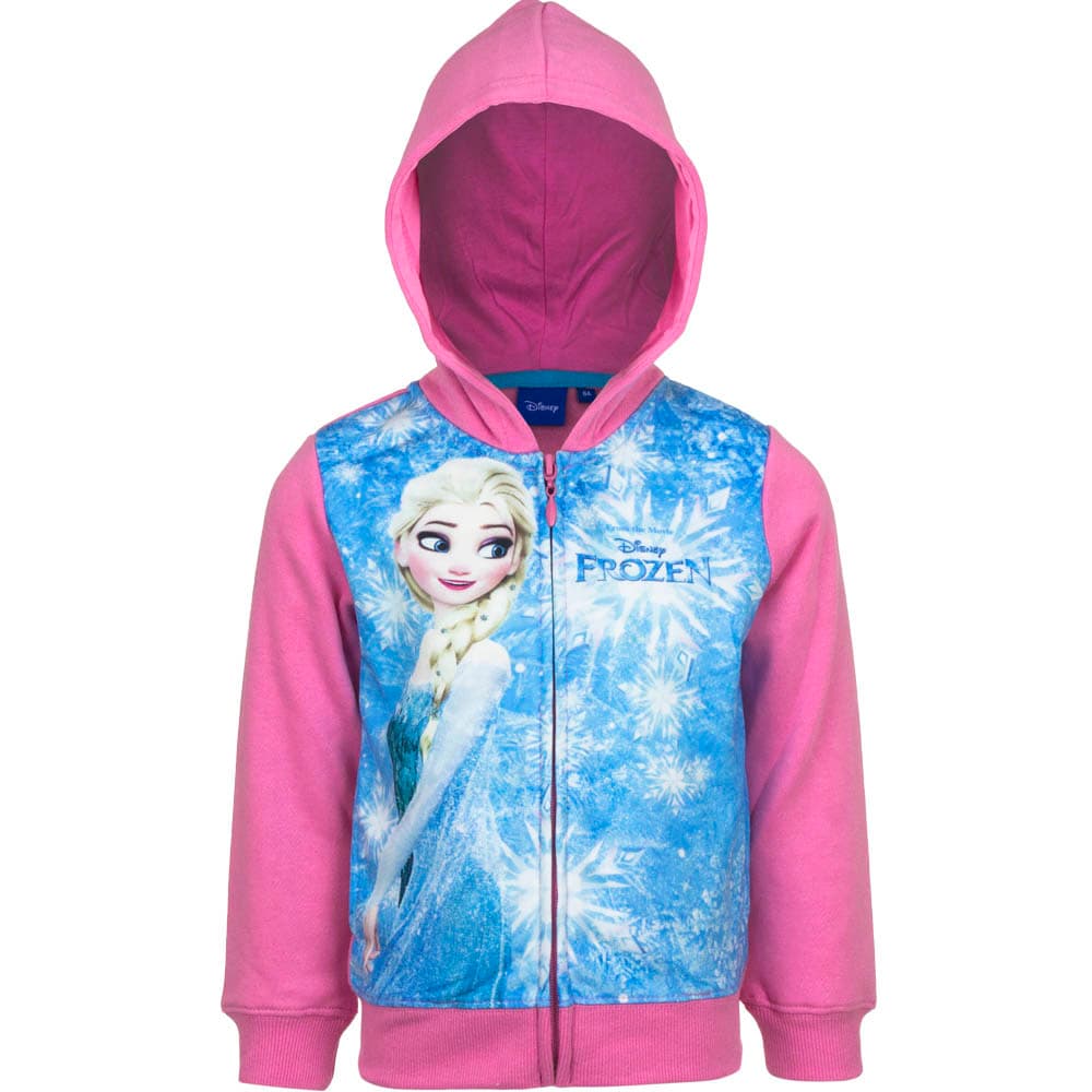 Disney Frozen Elsa Huvtröja Med Dragkedja ROSA