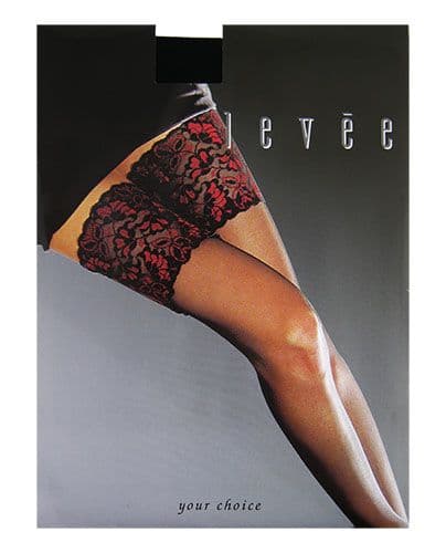 Levee 20 Denier 5" Lace Top Stocking Hold ups