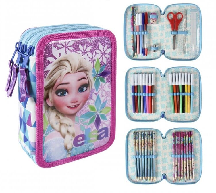 Frozen Frost 43-delars Pennskrin Trippel Skolset Pennset 43692