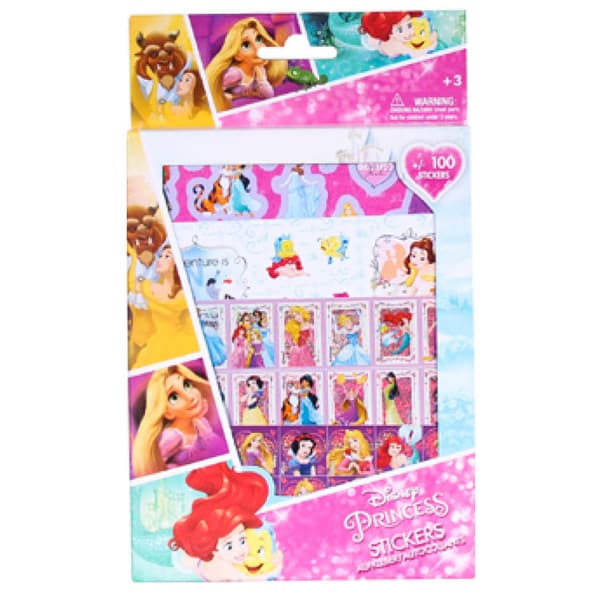 100 stk Disney Princess klistremerker
