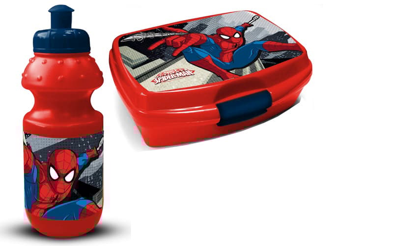 Spiderman Spider Man madkasse og vandflaske