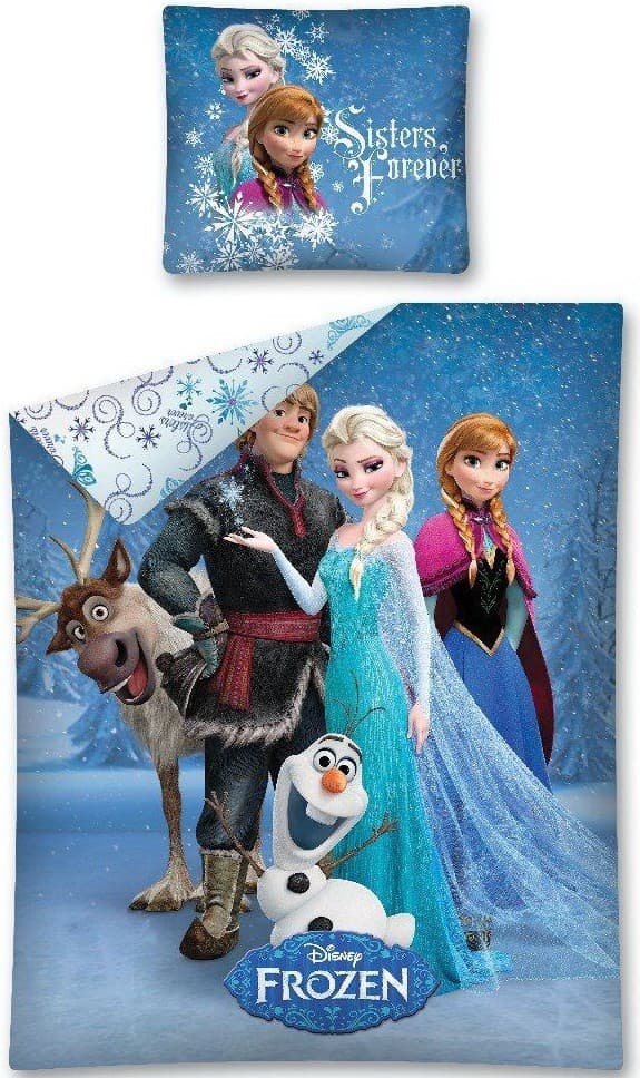 Disney Frost Frozen Påslakanset Bäddset 140x200 + 70x80 cm