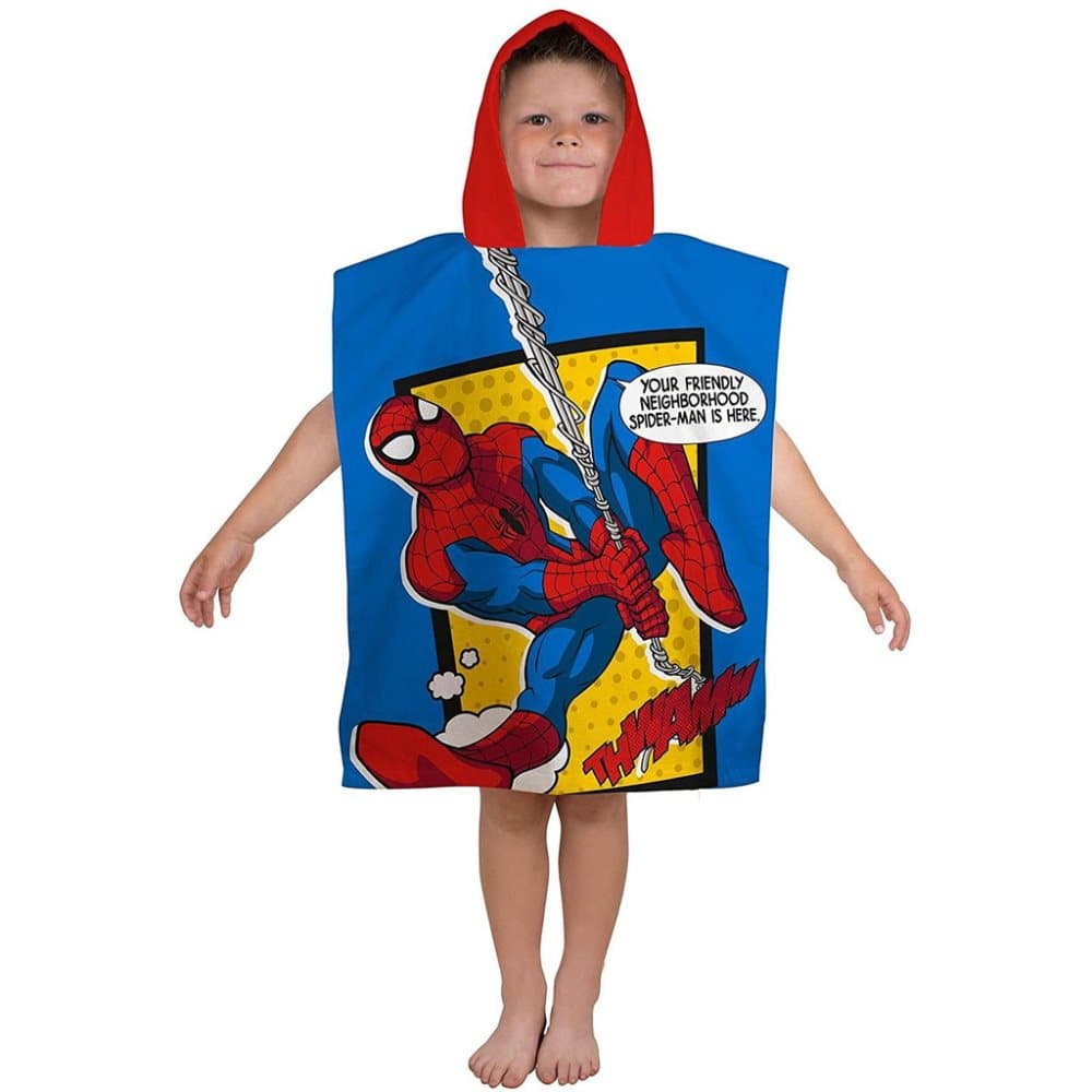 Spiderman Spindelmannen Badponcho badehåndklæde Poncho 115 * 55cm