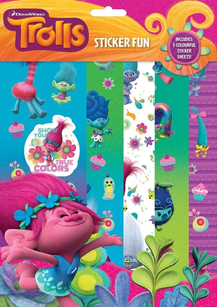 Trolls Sticker Fun Set Children Tarroja