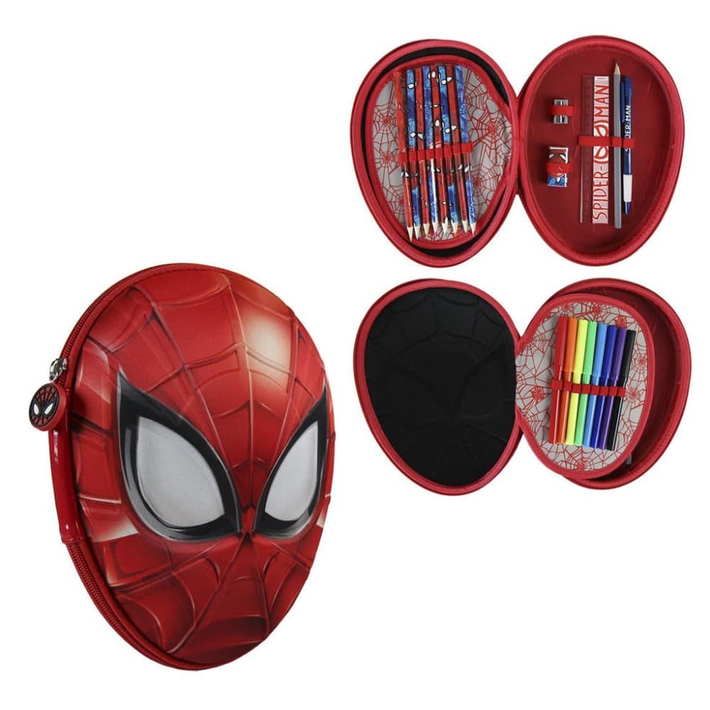 Spiderman Spider Man 3D Triple School Set 22-delt pen