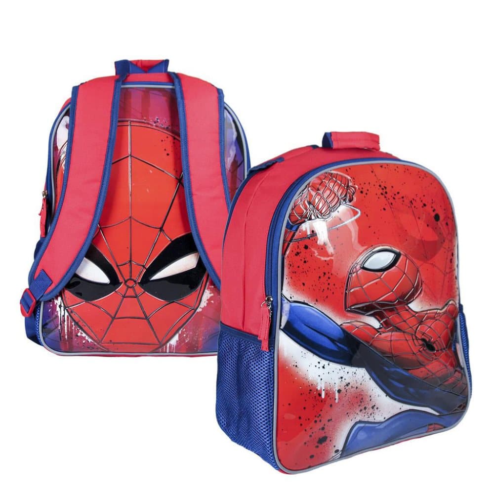 Vendbar 2i1 rygsæk Spider Man Spiderman skoletaske 41x31x13 cm