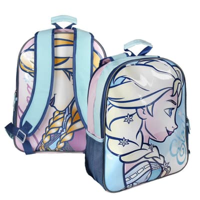 Vendbar 2i1 rygsæk Disney Frozen Frost Anna Elsa skoletaske 41x31x13 cm