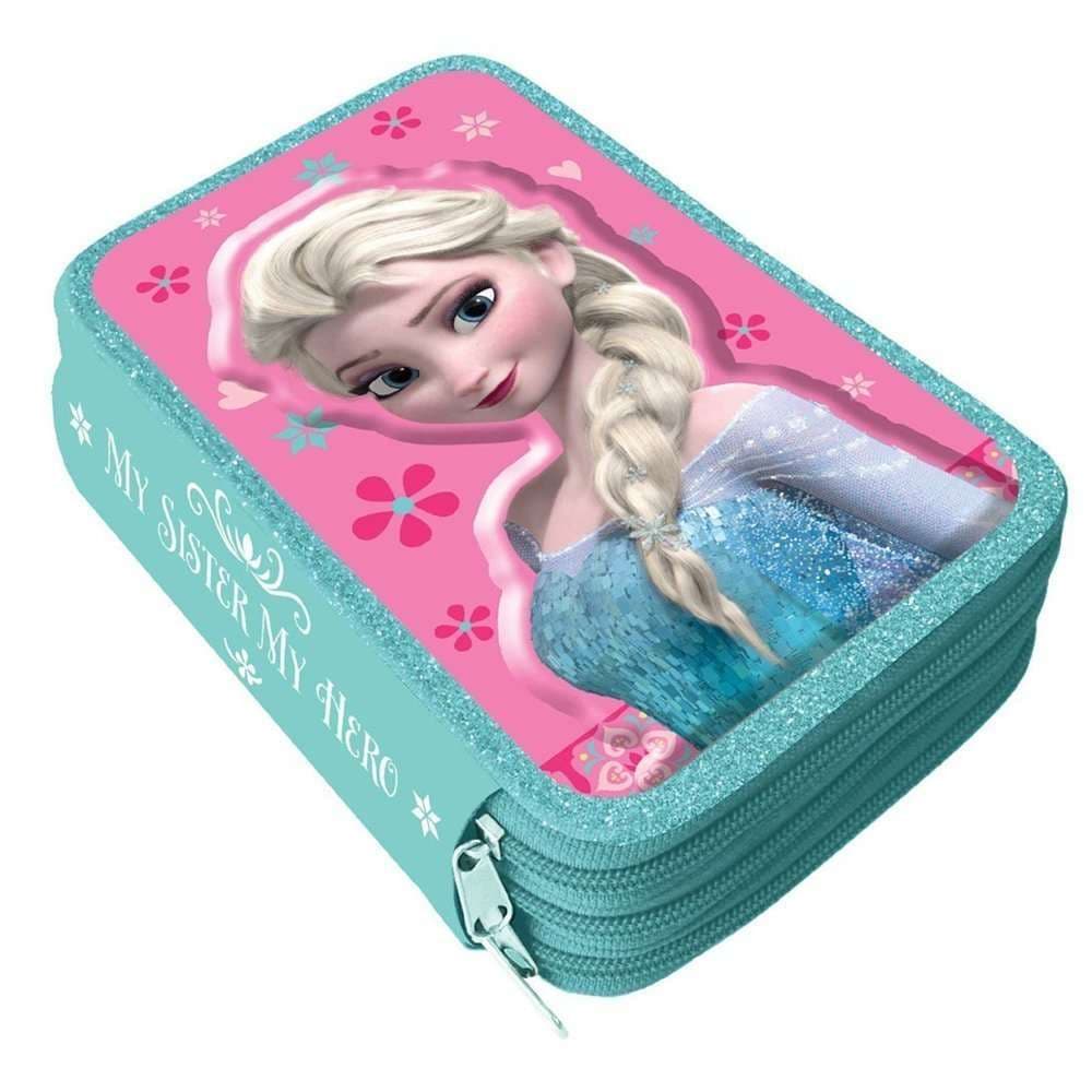 Frozen Frost Elsa 43-delt Pen box Triple Skolset Pennset
