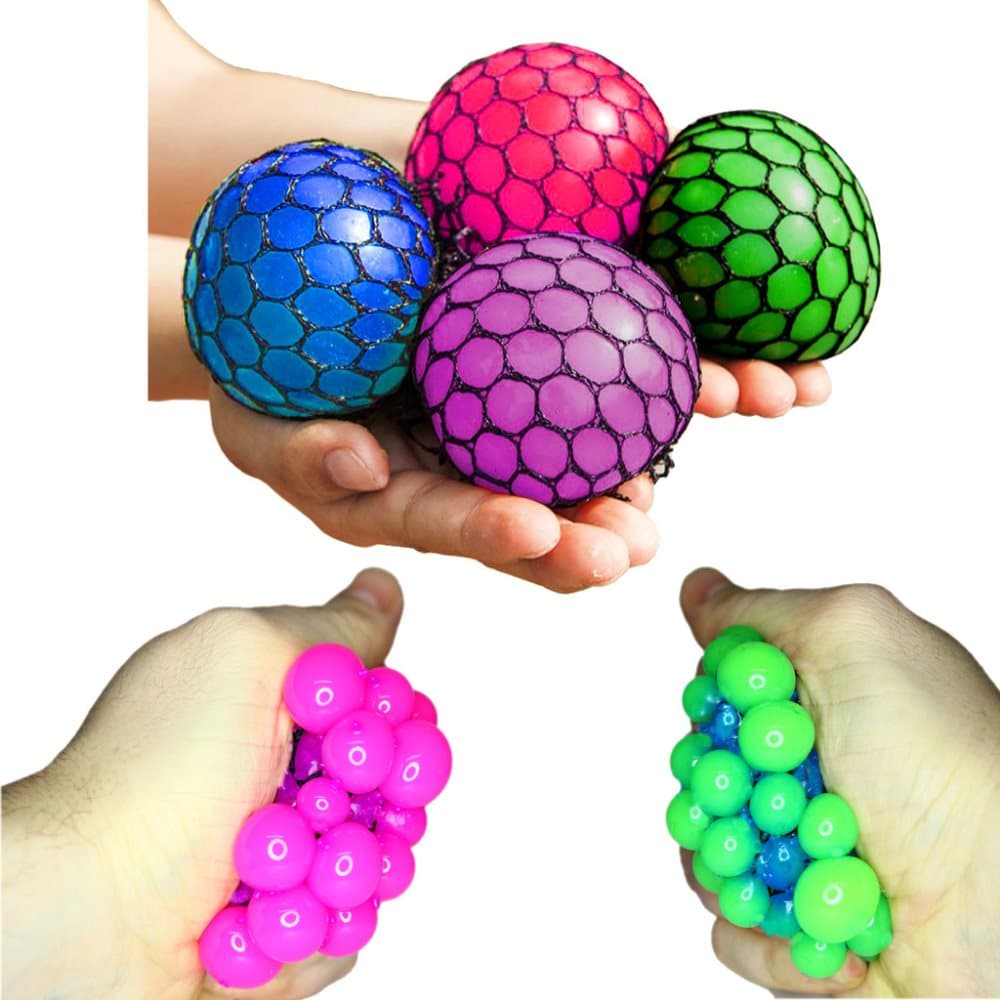 2-Pack Squeeze Brain Balls Anti-Stress Squeeze Different Colors