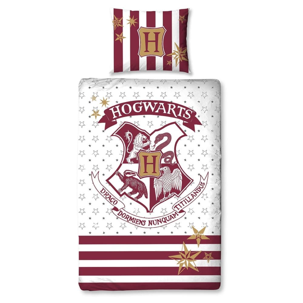 Harry Potter Hogwarts Påslakanset Bäddset 135x200 + 48x74cm