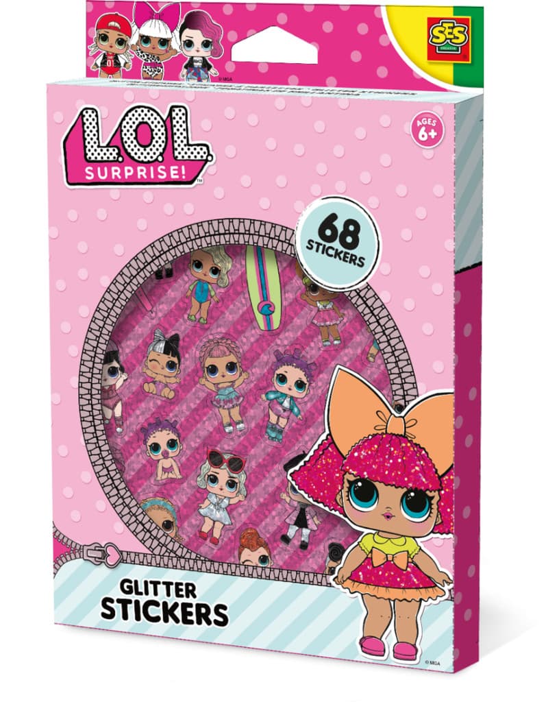 L.O.L Overraskelse! Glitter Stickers 68st Stickers LOL