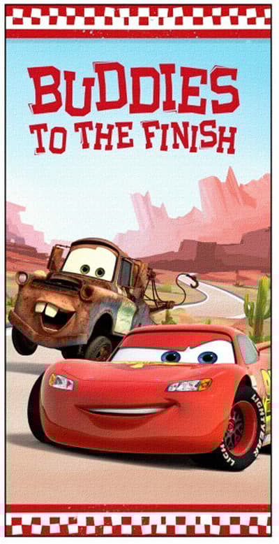 Cars Buddies Cars Lightning McQueen Håndklæde badehåndklæde 140 * 70cm