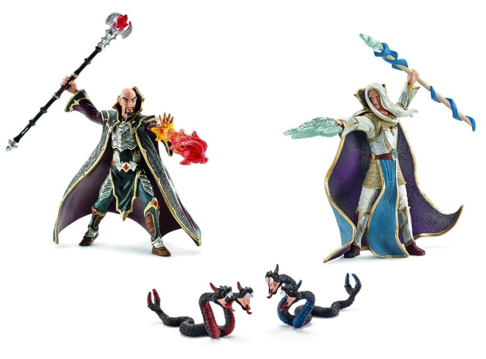 Schleich Eldrador Magicians Blood Vipers Tsorok & Amiray Handmålad