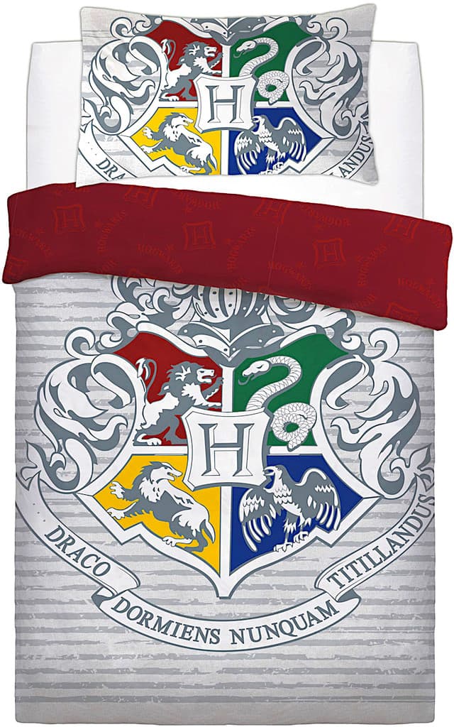 Harry Potter Witchcraft Dynetæppe Sengesæt 135x200 + 48x74cm