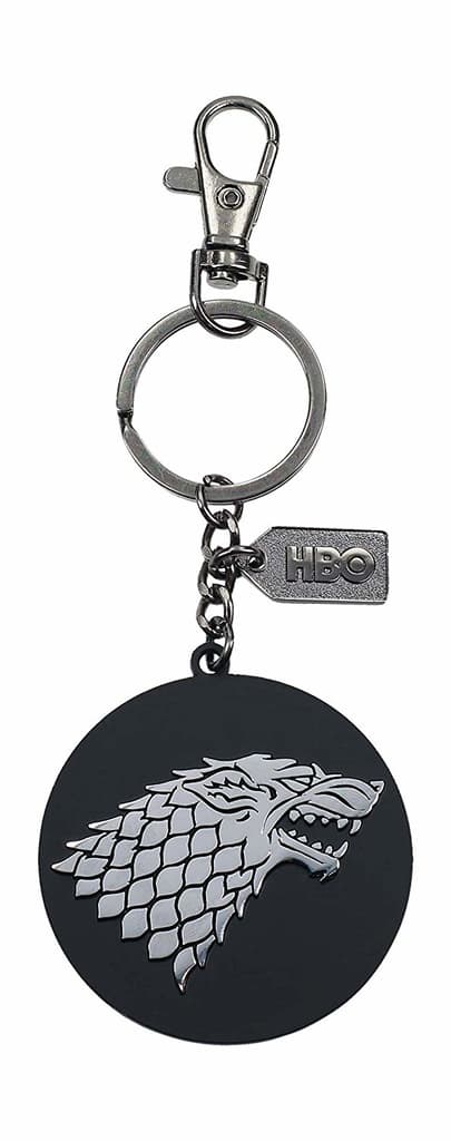 Game of Thrones Metal Keychain Stark Silver Logo Avaimenperä
