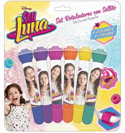 Disney Soy Luna farveblyanter med frimærker 6stk skolepen