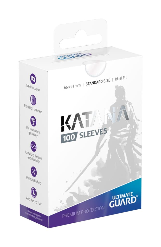 Ultimate Guard Katana Sleeves Standard Size Transparent 100-Pack