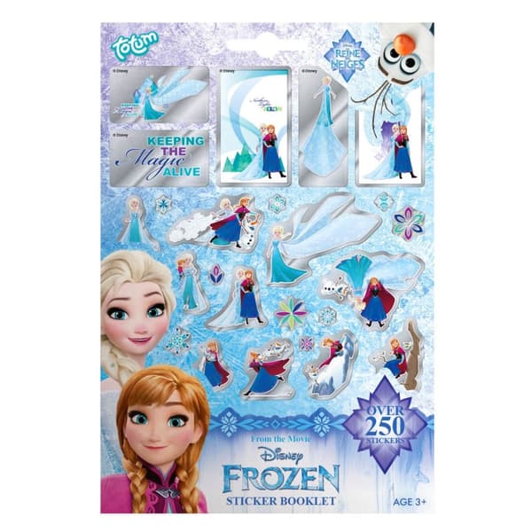 Disney Frozen Stickers Booklet 250st Metallic Look 4pcs ark